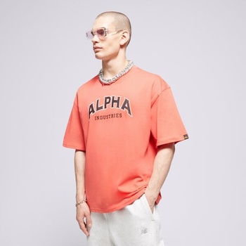 Alpha Industries Тениска College T мъжки Дрехи Тениски 146501711 Червен L (146501711)