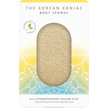 The Konjac Sponge Company konjaková tělová houba se žlutým jílem