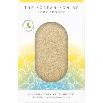 The Konjac Sponge Company konjaková tělová houba se žlutým jílem