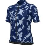 Alé Дамска фланелка с къс ръкав за колоездене Alé Women's Pragma Flower S/S Jersey Cycling jersey - Blue - размер XS (156-2792-0112)