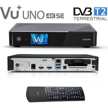 VU+ UNO 4K SE H.265 (1x MTSIF DUAL DVB-T2 tuner)