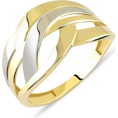 Lillian Vassago Zdobený prsten z kombinovaného zlata LLV85 GR047