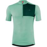 Löffler Мъжка фланелка с къс ръкав за колоездене Löffler Bike Jersey Half-Zip Skys Block Mid Cycling jersey - Cottage - размер 56 (EU) (056-3931-0116)
