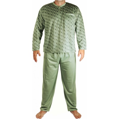 Zdeněk V2100 pánské pyžamo dlouhé khaki