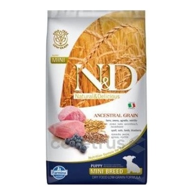 N&D Ancestral Grain Puppy Mini Lamb & Blueberry 3 x 7 kg