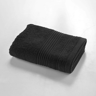 Douceur d'intérieur Черна памучна кърпа от тери 50x90 cm Tendresse - douceur d'intérieur (1801511)