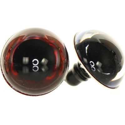 Oči metalické hnědé 22 mm