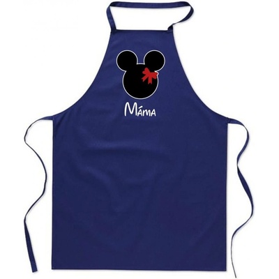 Povidlo.cz Zástěra Mouse Máma Kralovská modrá