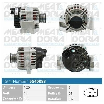 Alternátor MEAT & DORIA 5540083
