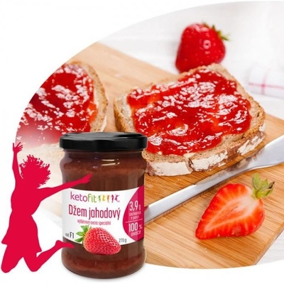 Ketofit Nízkosacharidový džem jahodový 270 g