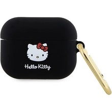 Hello Kitty Liquid Silicone 3D Kitty Head Logo Pouzdro pro AirPods Pro HKAP3DKHSK