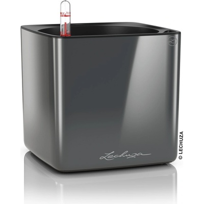 Cube glossy Lechuza - kvetináč antracit 14