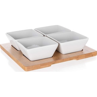 Banquet Servírovací sada Brillante Bamboo 20 x 20 cm