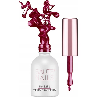 SAUTE NAILS S291 Merry Cranberry Hybridní lak na nehty UV LED Gel 8ml