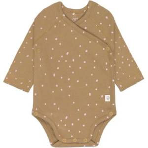 Lassig Бебешко боди с дълъг ръкав Lassig - 86/92 cm, 12-24 м, Dots Curry (4042183416540) - baby