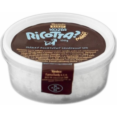 Farma Bardy Syr kozí Ricotta 150 g
