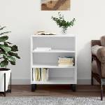 vidaXL Бюфет бял гланц 57x35x70 см инженерно дърво (827142)
