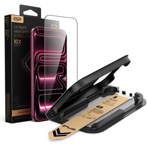 ESR Защитно закалено стъкло ESR ULTRAFIT ARMORITE PRO за iPhone 17 Pro / 18 Pro, черно