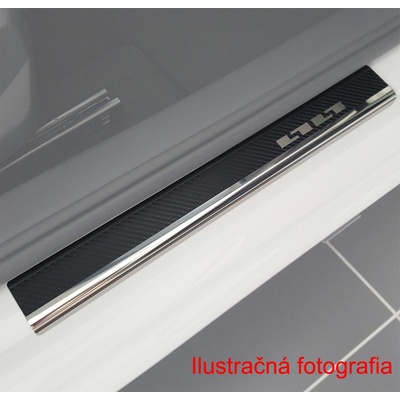 Prahové lišty - nerez s karbónovou fóliou SUZUKI SX4, 2010-2014 / po facelifte