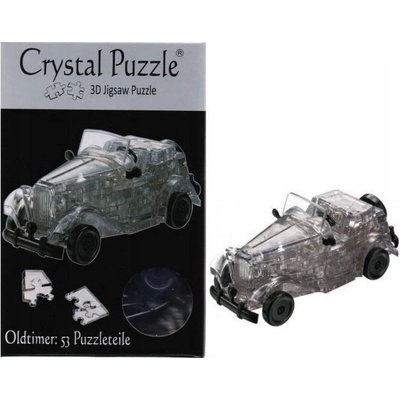 HCM Kinzel 3D Crystal puzzle veterán šedý 53 ks