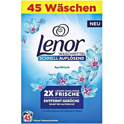 Lenor Aprilfrisch прах за бяло и цветно пране 45 пранета немски