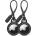 Tech-Protect Rough 2-pack калъф за Apple AirTag - черен (5906302360772)