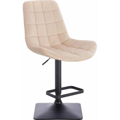 LuxuryForm Design Paris Velur na čiernej hranatej podstave krémová