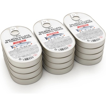 GymBeam Филета от сьомга в доматен сос 12 x 170 g