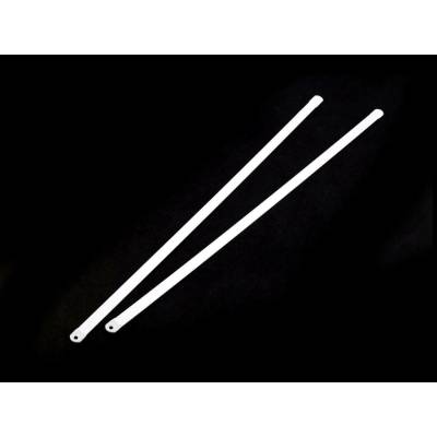 Výztuž do korzetu kovová šíře 8 mm délka 30; 35; 40 cm - (30 cm) bílá (2 ks)