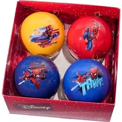 KURT ADLER Marvel Sada vánočních ozdob se Spidermanem 4 kusy