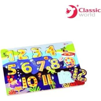 Image 1 of Classic World Дървен пъзел с числа - Classic World