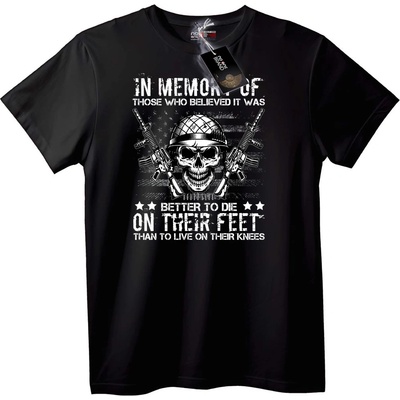 NOONEBRAND Тениска Черепи и Оръжия - XXS, Black