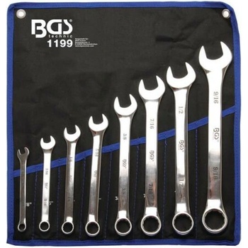 BGS Technic Sada očkoplochých kľúčov palcové veľkosti 1/8