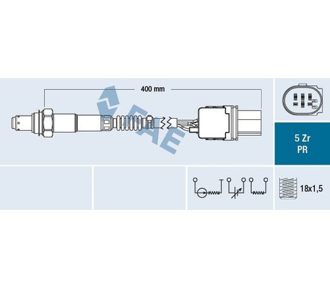 Lambda sonda FAE 75123