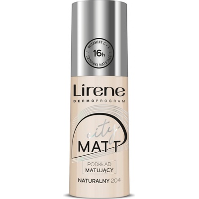 Lirene Zmatňujúci tekutý make-up City Matt Make-up 204 Nature 30 ml