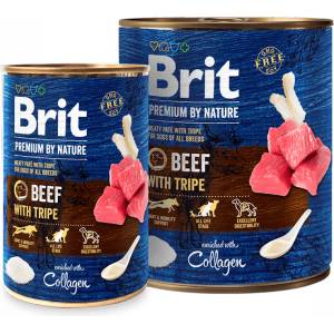 Brit Premium by Nature Beef with Tripe - консервирана храна за кучета с говеждо и шкембе 0.800 кг