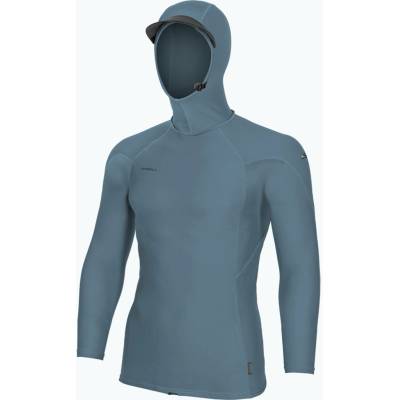 Pánské O'Neill Hyperfreak Skins Rash Guard Hooded LS blue fusion/blue fusion