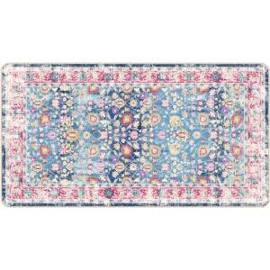  Перящ се килим многоцветен 80x150 см противоплъзгащ