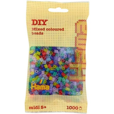 HAMA Zažehlovací korálky MIDI mix průhledné 1 000 ks