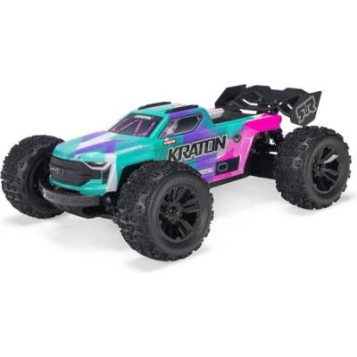 Arrma Mini Kraton 3S DSC BLX 1: 16 4WD RTR тюркоазено/розово