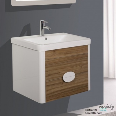 Inter Ceramic Долен конзолен pvc шкаф за баня icp 7046 wooden