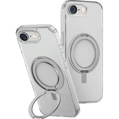 Uniq Калъф Uniq Swivix 360 с въртяща се стойка за iPhone 16e - прозрачен (8886463692530)