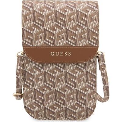 Pouzdro Guess PU G Cube Phone Bag hnědé