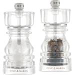 Cole & mason (Англия) Комплект мелнички за сол и пипер COLE & MASON LONDON - 13 см - прозрачни (Cole & Mason H 233104)