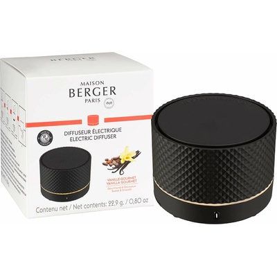 Maison Berger Paris Bezdrôtový elektrický difuzér Nomade s náplňou Vanilla gourmet Ø 8 cm čierny