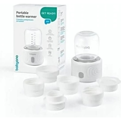 BabyOno Přenosný ohřívač a sterilizátor lahví s LED displejem bílý – Zboží Dáma