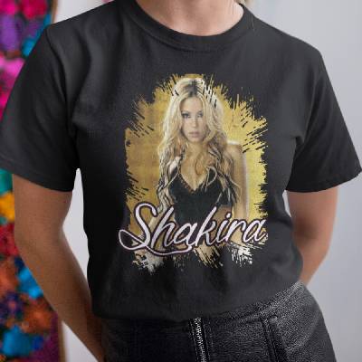 Tričko s potlačou Shakira čierna
