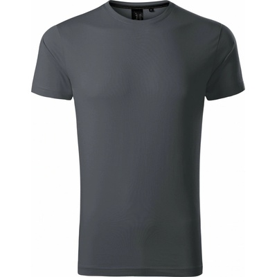 Malfini Premium Exkluzivní pánské slim fit tričko s elastanem antracitová světlá
