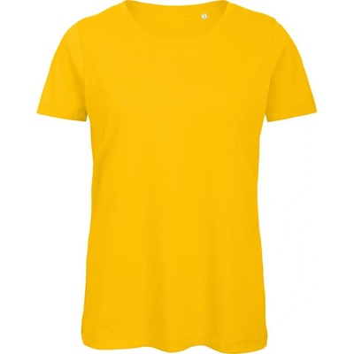 B&C Tričko Inspire T Medium Fit z bio bavlny krátký rukáv dámské COT 01TW4321000 Zlatá