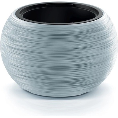 PROSPERPLAST Květináč s vkladem FURU BOWL 43,5 cm šedý